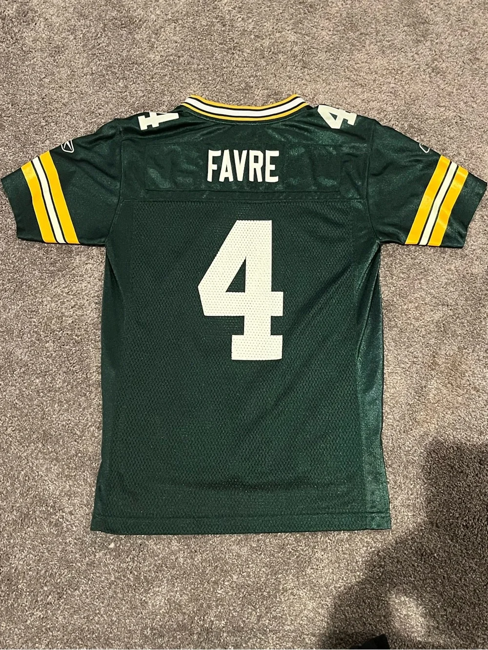 Green Bay Packers Brett Favre #4 Authentic NFL Jersey, Women/Kid Medium